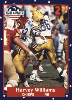 #138 Harvey Williams - Kansas City Chiefs - 1991 Fleer Stars 'n Stripes Football