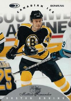 #138 Mattias Timander - Boston Bruins - 1996-97 Donruss Canadian Ice Hockey