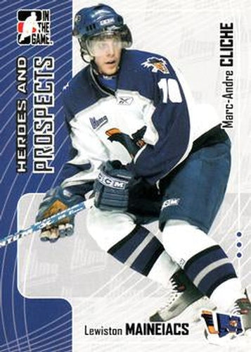#138 Marc-Andre Cliche - Lewiston Maineiacs - 2005-06 In The Game Heroes and Prospects Hockey