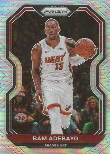 #138 Bam Adebayo - Miami Heat - 2020-21 Panini Prizm - Silver Prizms Basketball