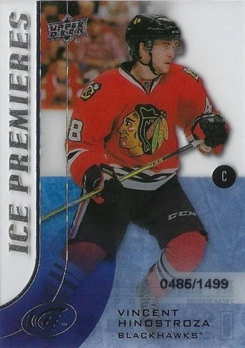 #138 - Vincent Hinostroza - Chicago Blackhawks - 2015-16 Upper Deck Ice Hockey