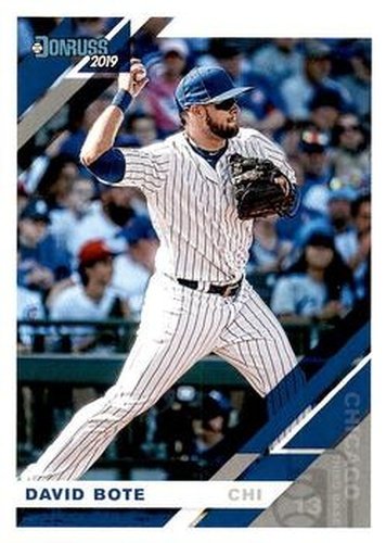 #138 David Bote - Chicago Cubs - 2019 Donruss Baseball