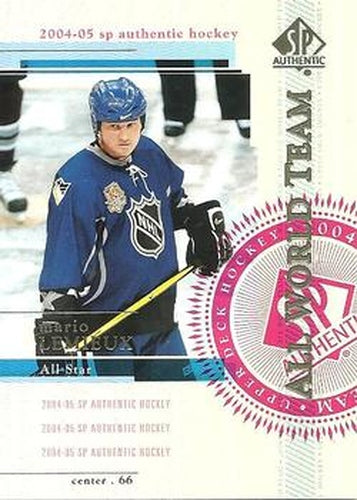 #138 Mario Lemieux - Pittsburgh Penguins - 2004-05 SP Authentic Hockey