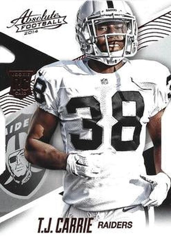 #138 T.J. Carrie - Oakland Raiders - 2014 Panini Absolute - Red Football
