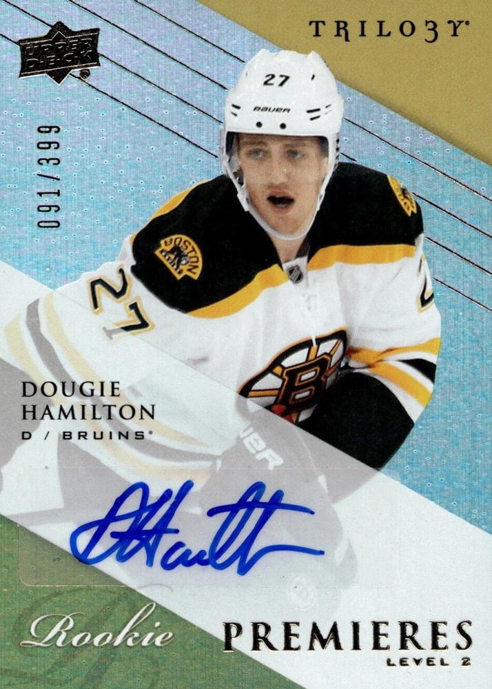 #138 Dougie Hamilton - Boston Bruins - 2013-14 Upper Deck Trilogy Hockey