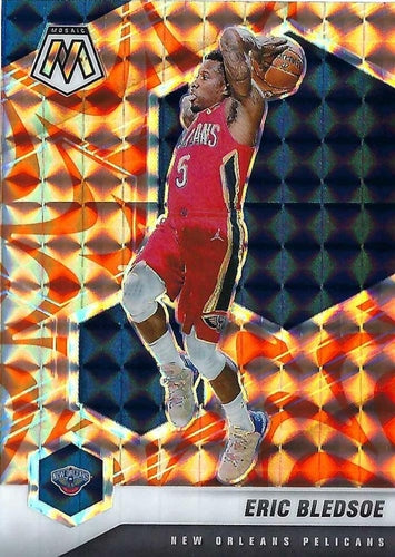#138 Eric Bledsoe - New Orleans Pelicans - 2020-21 Panini Mosaic - Mosaic Reactive Orange Basketball
