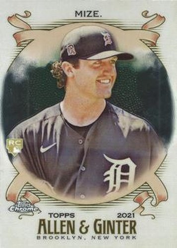 #138 Casey Mize - Detroit Tigers - 2021 Topps Allen & Ginter Chrome Baseball