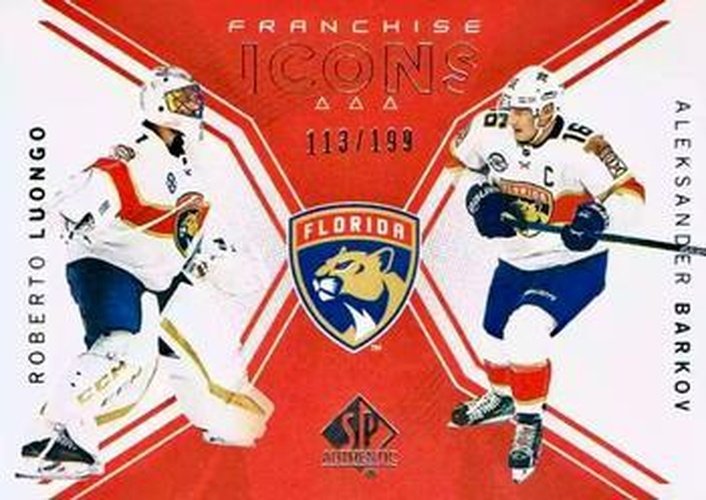 #138 Roberto Luongo / Aleksander Barkov - Florida Panthers - 2018-19 SP Authentic Hockey
