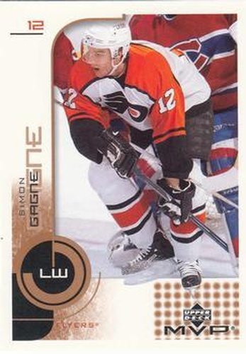 #138 Simon Gagne - Philadelphia Flyers - 2002-03 Upper Deck MVP Hockey