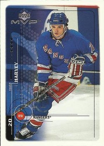 #138 Todd Harvey - New York Rangers - 1998-99 Upper Deck MVP Hockey