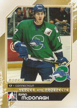 #138 Ryan McDonagh - Connecticut Whale - 2010-11 In The Game Heroes and Prospects Hockey