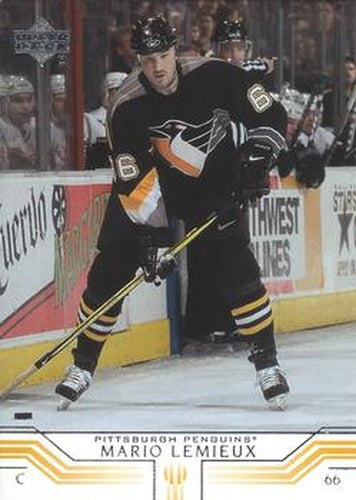 #138 Mario Lemieux - Pittsburgh Penguins - 2001-02 Upper Deck Hockey