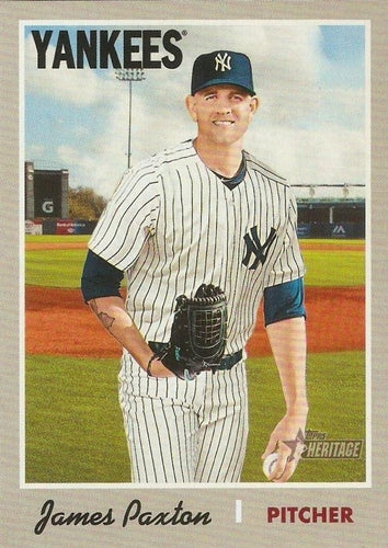 #138b James Paxton - New York Yankees - 2019 Topps Heritage Baseball