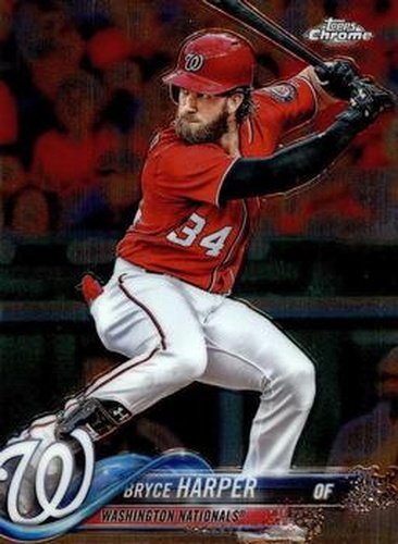 #139 Bryce Harper - Washington Nationals - 2018 Topps Chrome Baseball