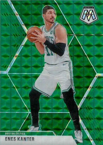 #139 Enes Kanter - Boston Celtics - 2019-20 Panini Mosaic - Green Prizm Basketball