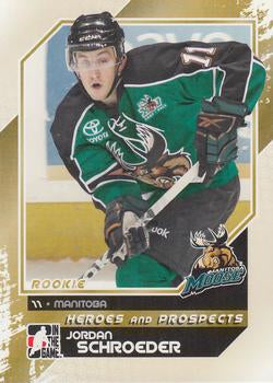 #139 Jordan Schroeder - Manitoba Moose - 2010-11 In The Game Heroes and Prospects Hockey