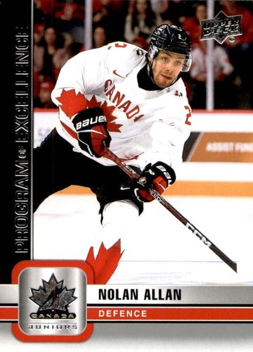 #139 Nolan Allan - Canada - 2023 Upper Deck Team Canada Juniors Hockey