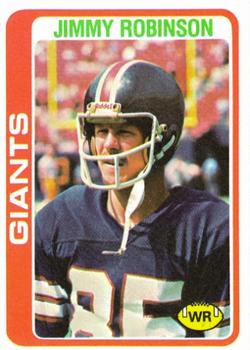 #139 Jimmy Robinson - New York Giants - 1978 Topps Football