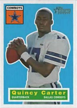 #139 Quincy Carter - Dallas Cowboys - 2001 Topps Heritage Football
