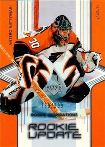 #139 Antero Niittymaki - Philadelphia Flyers - 2003-04 Upper Deck Rookie Update Hockey