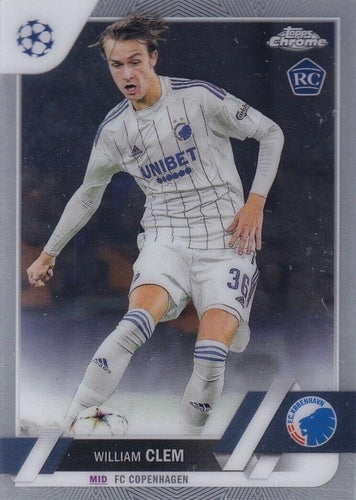 #139 William Clem - FC Copenhagen - 2022-23 Topps Chrome UEFA Club Competitions Soccer