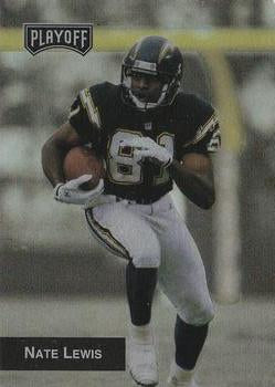 #139 Nate Lewis - San Diego Chargers - 1993 Playoff Football