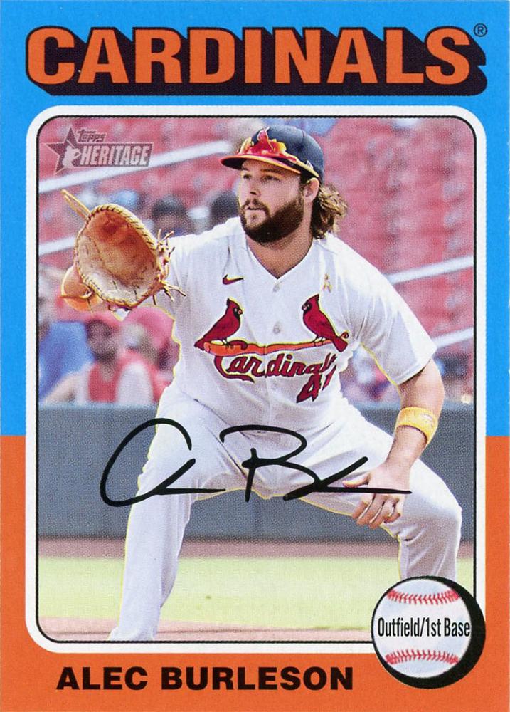 #139 Alec Burleson - St. Louis Cardinals - 2024 Topps Heritage Baseball