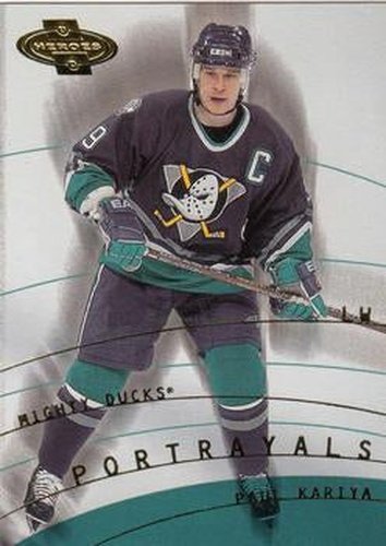#139 Paul Kariya - Anaheim Mighty Ducks - 2000-01 Upper Deck Heroes Hockey