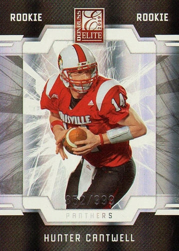 #139 Hunter Cantwell - Carolina Panthers - 2009 Donruss Elite Football