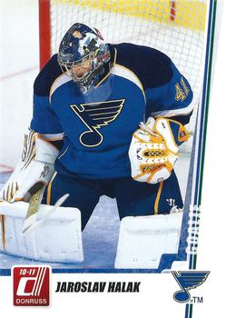 #139 Jaroslav Halak - St. Louis Blues - 2010-11 Donruss Hockey