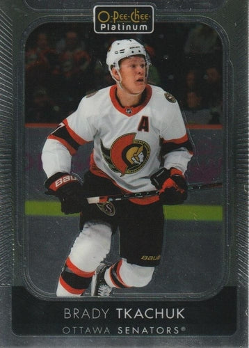 #139 Brady Tkachuk - Ottawa Senators - 2021-22 O-Pee-Chee Platinum Hockey
