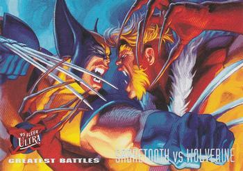 #139 Sabretooth vs. Wolverine - 1995 Fleer Ultra X-Men