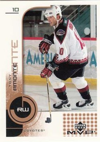 #139 Tony Amonte - Phoenix Coyotes - 2002-03 Upper Deck MVP Hockey