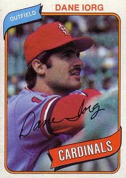 #139 Dane Iorg - St. Louis Cardinals - 1980 Topps Baseball