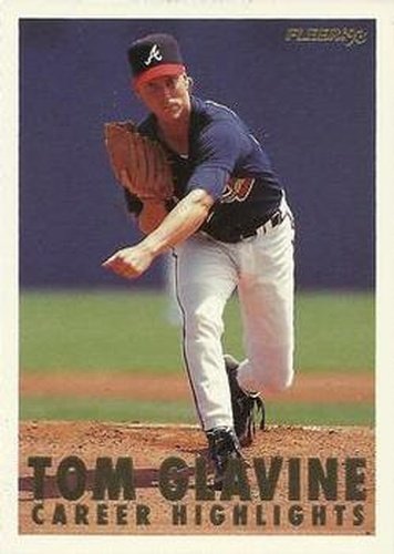 #13 Tom Glavine - Atlanta Braves - 1993 Fleer - Tom Glavine Career Highlights Baseball