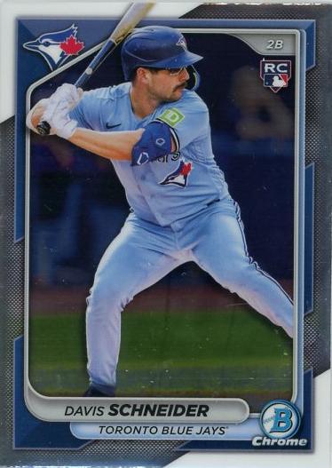 #13 Davis Schneider - Toronto Blue Jays - 2024 Bowman Chrome Baseball