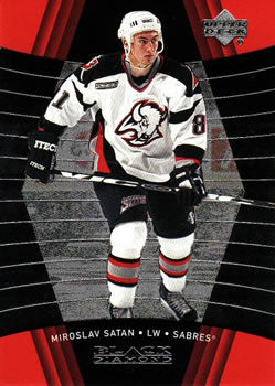 #13 Miroslav Satan - Buffalo Sabres - 1999-00 Upper Deck Black Diamond Hockey