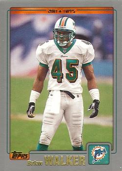 #13 Brian Walker - Miami Dolphins - 2001 Topps Football
