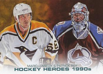 #HH65 Mario Lemieux / Patrick Roy - Pittsburgh Penguins / Colorado Avalanche - 2011-15 Upper Deck - Hockey Heroes