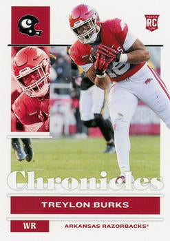 #13 Treylon Burks - Arkansas Razorbacks - 2022 Panini Chronicles Draft Picks Football