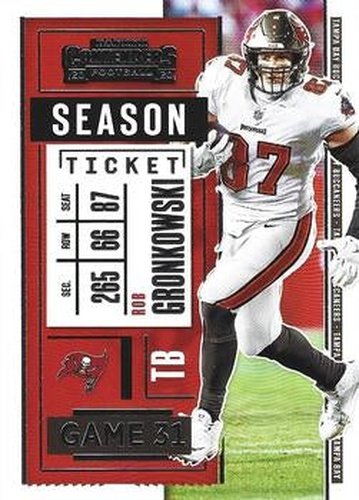#13 Rob Gronkowski - Tampa Bay Buccaneers - 2020 Panini Contenders Football