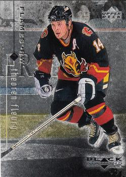 #13 Theoren Fleury - Calgary Flames - 1998-99 Upper Deck Black Diamond Hockey