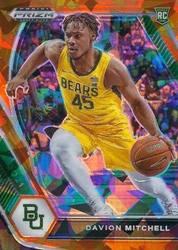 #13 Davion Mitchell - Baylor Bears - 2021 Panini Prizm Draft Picks - Orange Ice Basketball