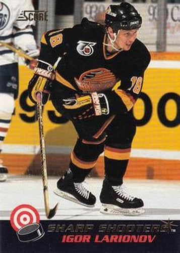 #13 Igor Larionov - Vancouver Canucks - 1992-93 Score - Sharp Shooters Hockey