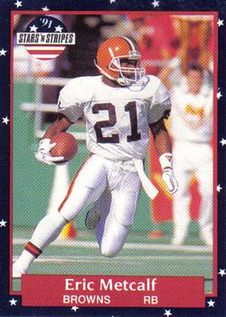 #13 Eric Metcalf - Cleveland Browns - 1991 Fleer Stars 'n Stripes Football