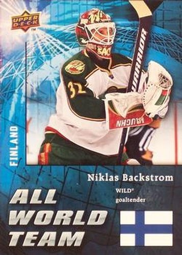 #AW13 Niklas Backstrom - Minnesota Wild - 2009-10 Upper Deck - All World Team Hockey