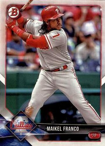 #13 Maikel Franco - Philadelphia Phillies - 2018 Bowman Baseball