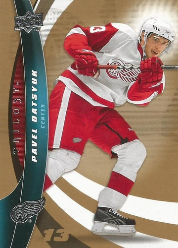 #13 Pavel Datsyuk - Detroit Red Wings - 2009-10 Upper Deck Trilogy Hockey