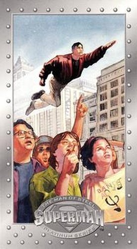#13 Look - Up in the Sky! - 1994 SkyBox Superman Man of Steel Platinum Series