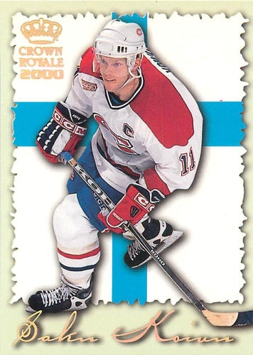 #13 Saku Koivu - Montreal Canadiens - 1999-00 Pacific Crown Royale - International Glory Hockey